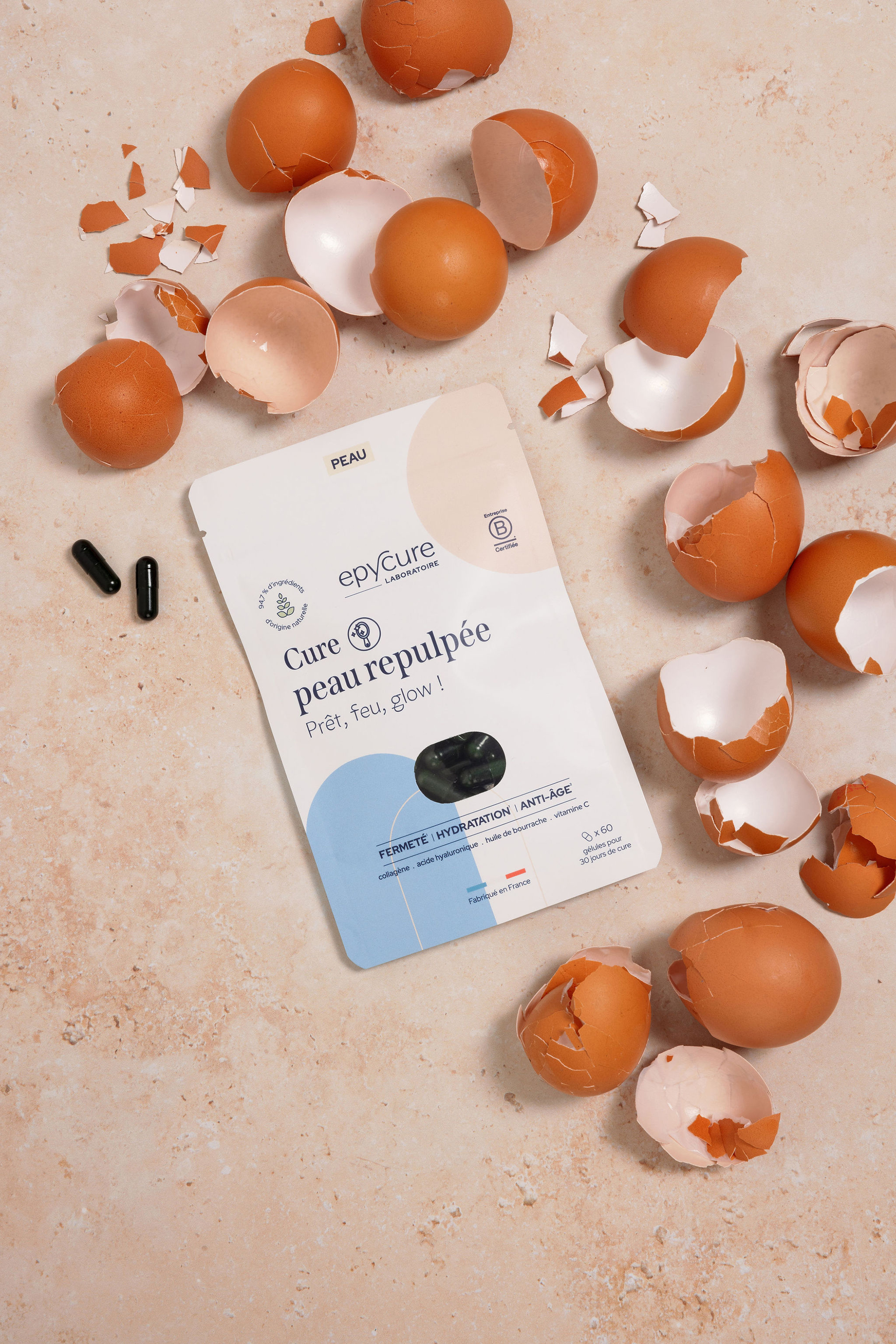 Complément alimentaire cure peau repulpée