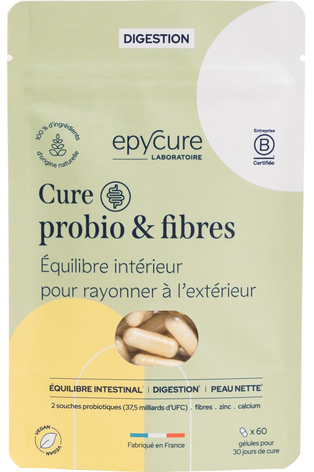 Complément alimentaire cure probio et fibres - Epycure