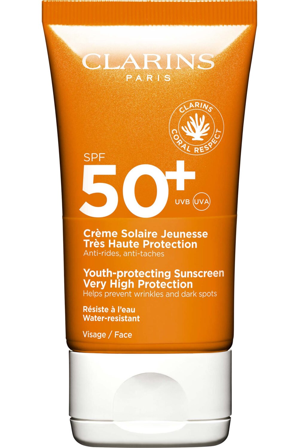 Crème solaire jeunesse visage SPF 50+