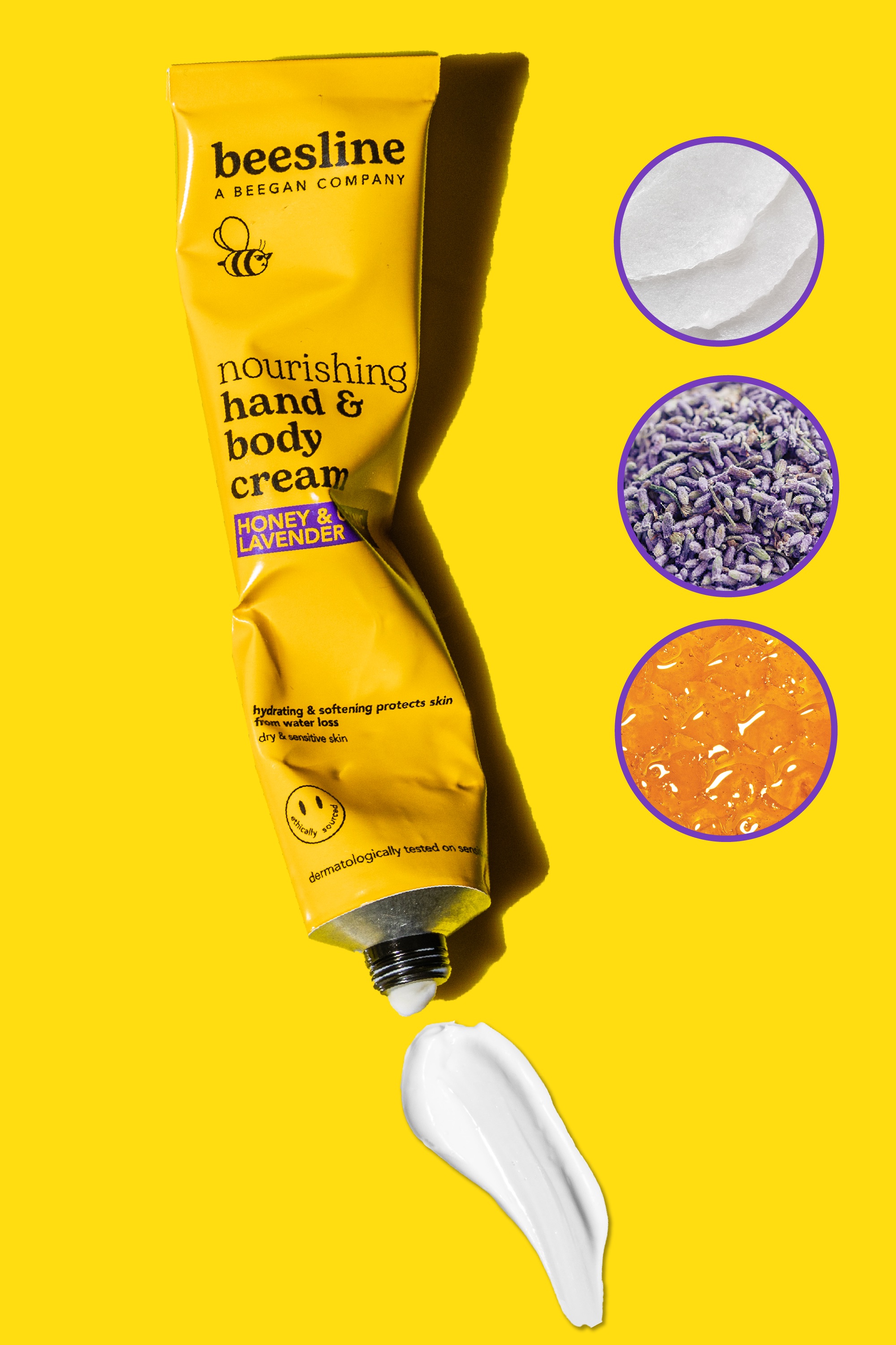 Crème nourrissante mains et corps miel et lavande bio