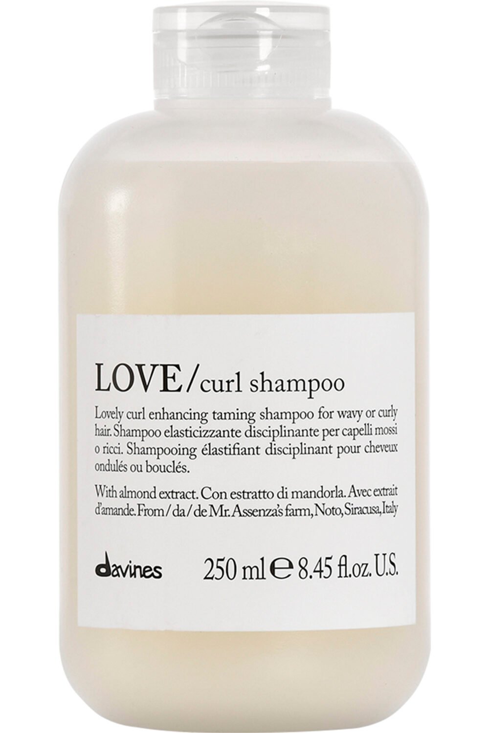 Shampoing disciplinant rechargeable pour cheveux ondulés et bouclés Love Curl - 250ml