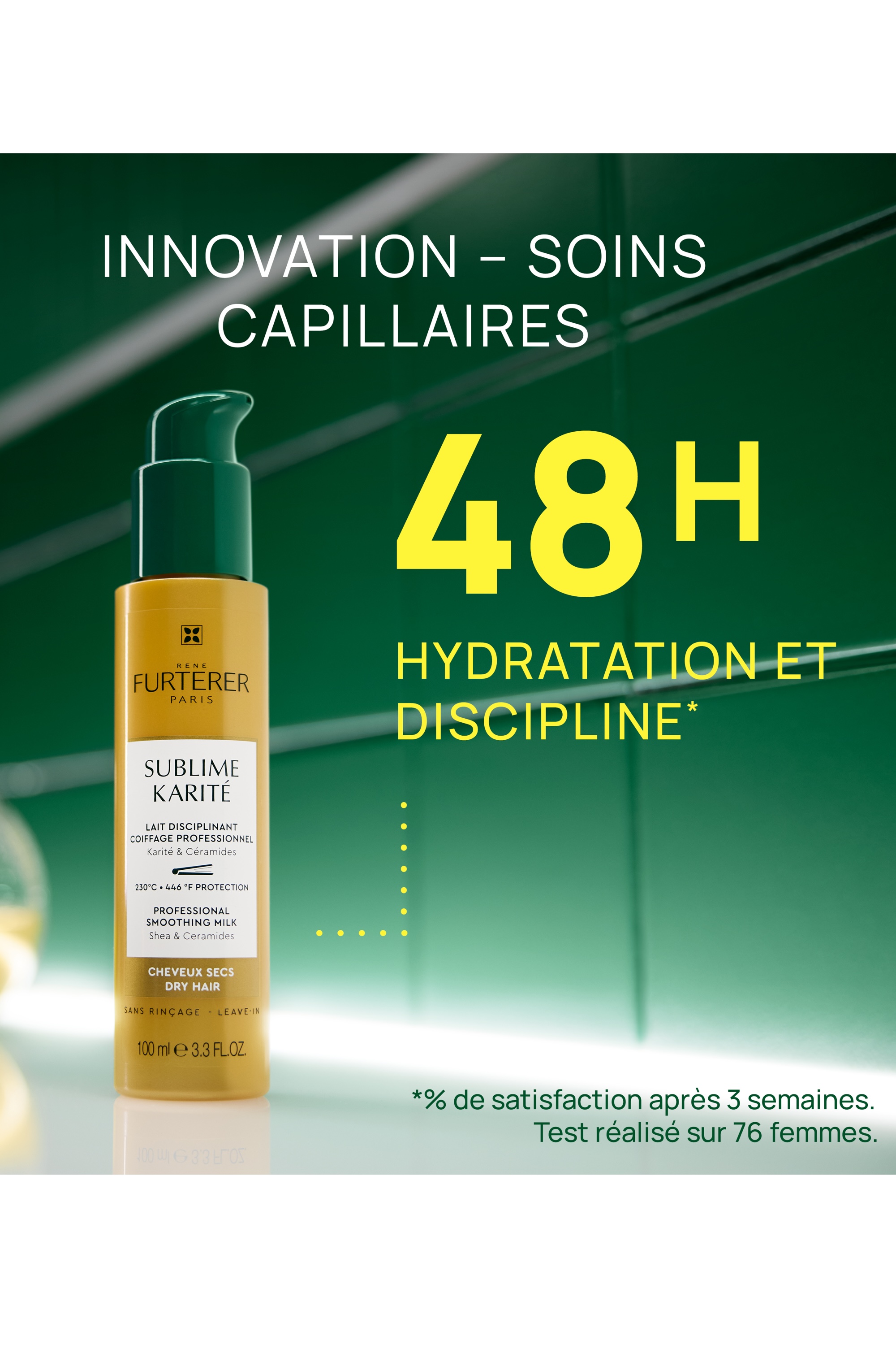 Lait disciplinant cheveux secs Sublime Karité