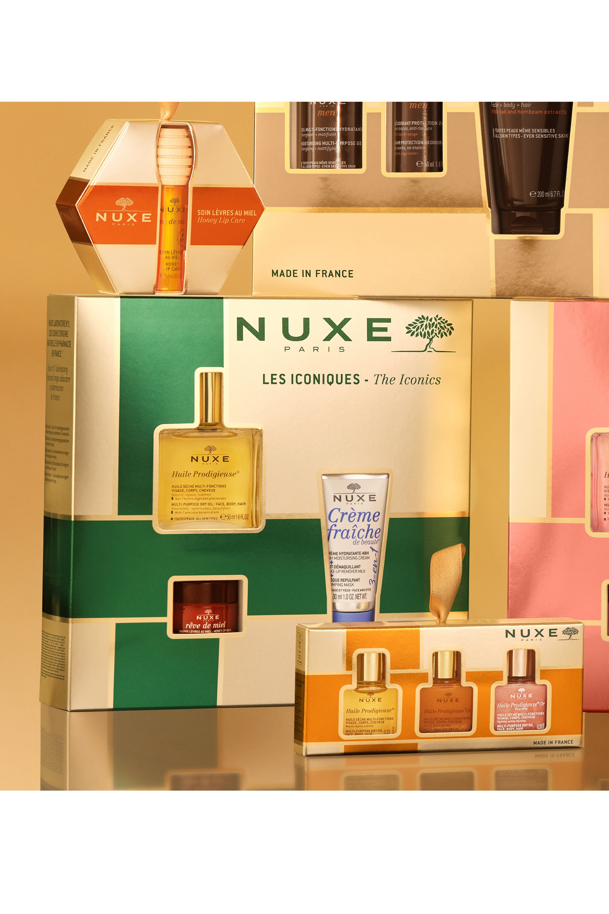 Coffret Noël Les Iconiques avec l’huile prodigieuse 50ml et un soin offert