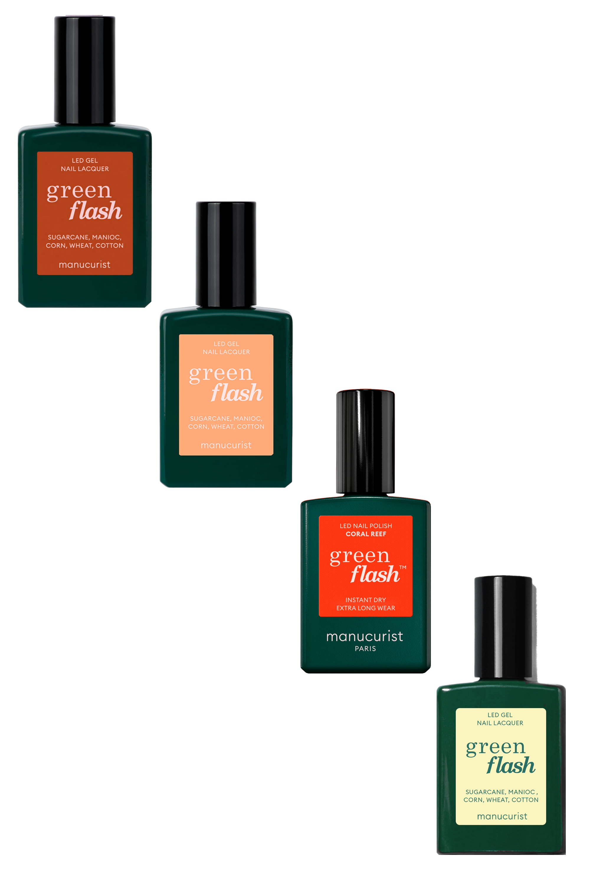 Vernis semi-permanent Green Flash Les jaunes & orange