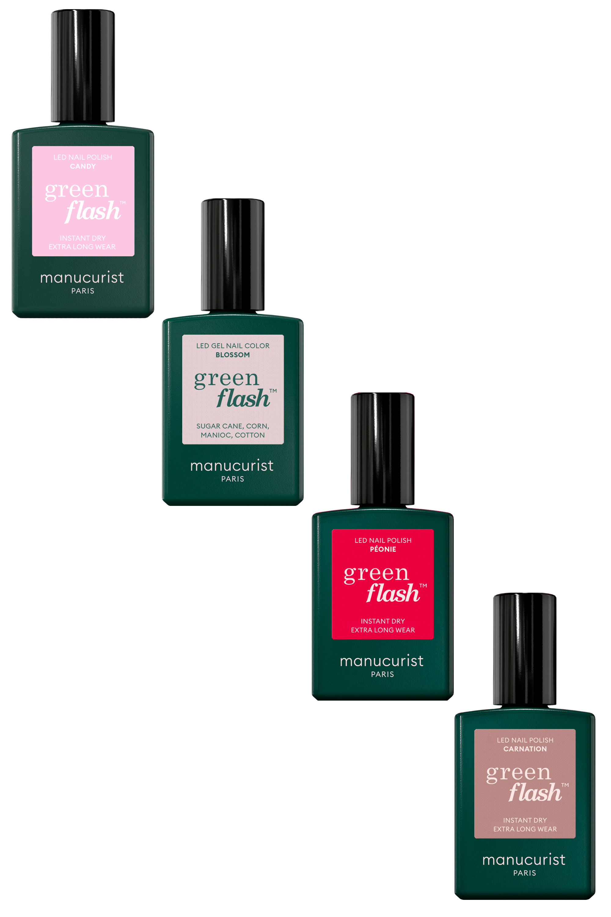 Vernis semi-permanent Green Flash Les roses