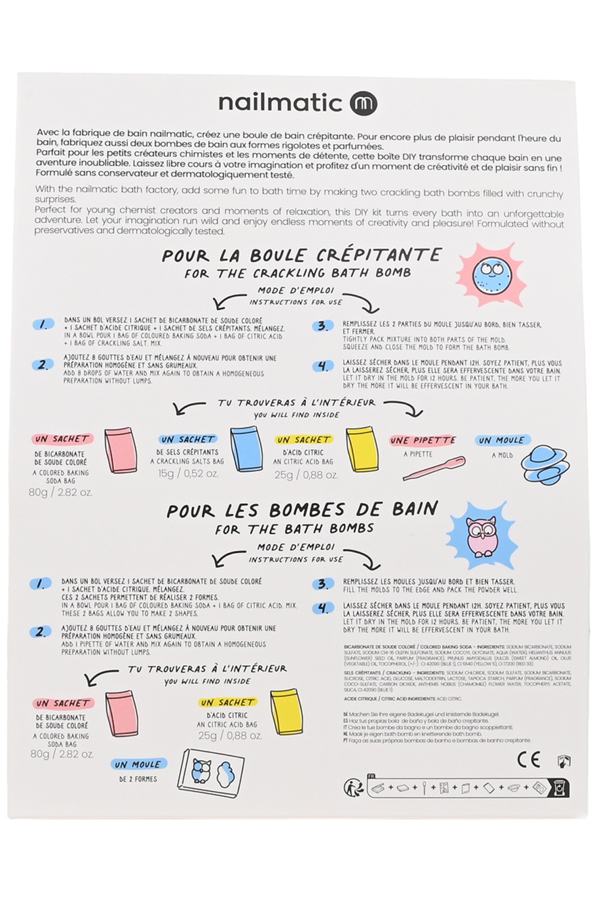 Kit Fabrique de bombes de bain enfant