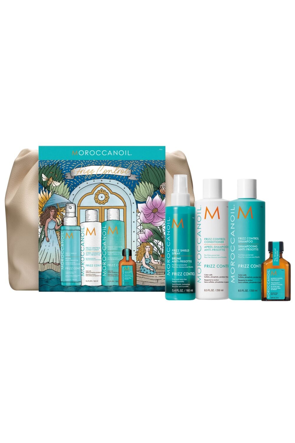 Trousse cheveux anti-frisottis