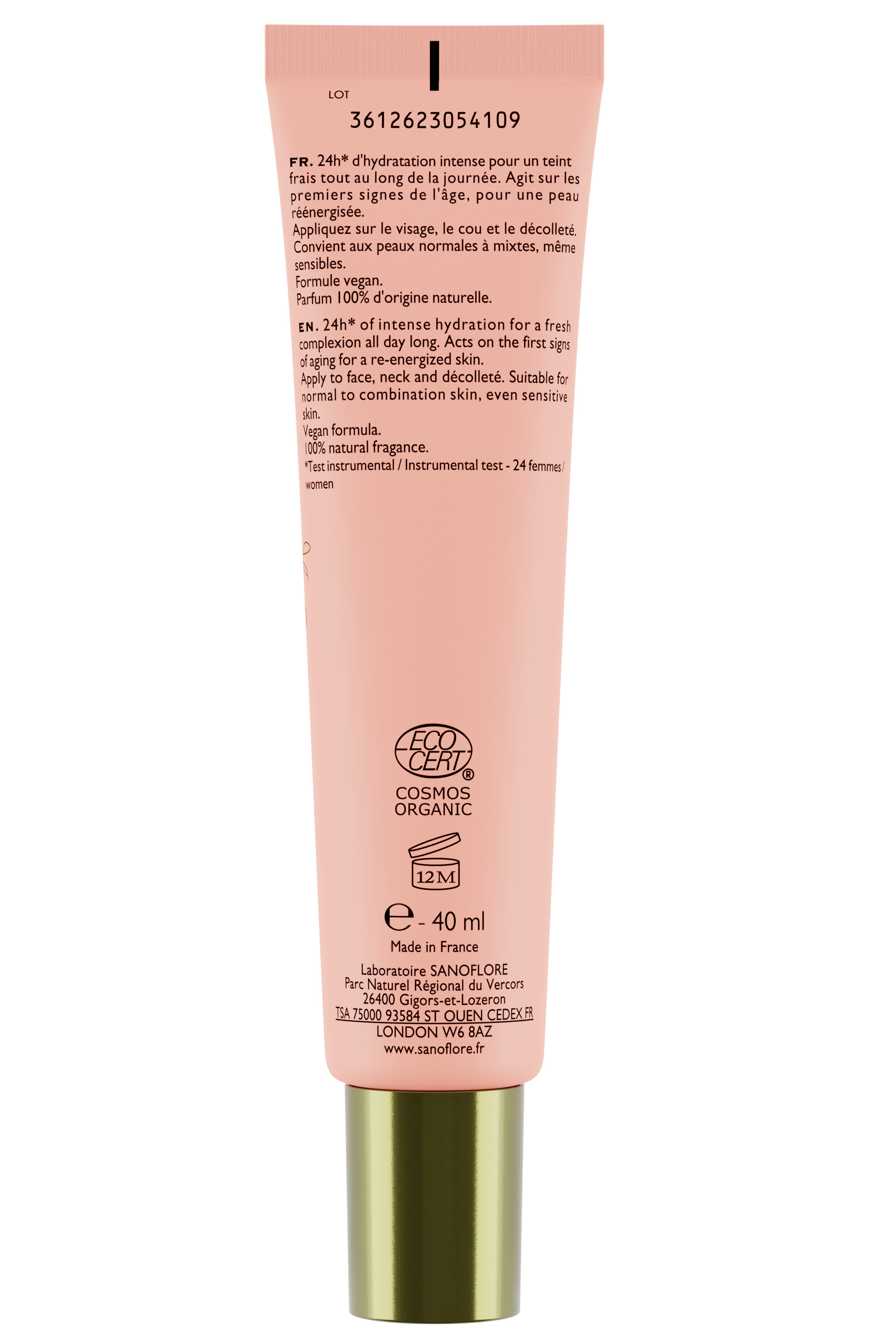Crème hydratante légère peaux sèches Rosa Fresca