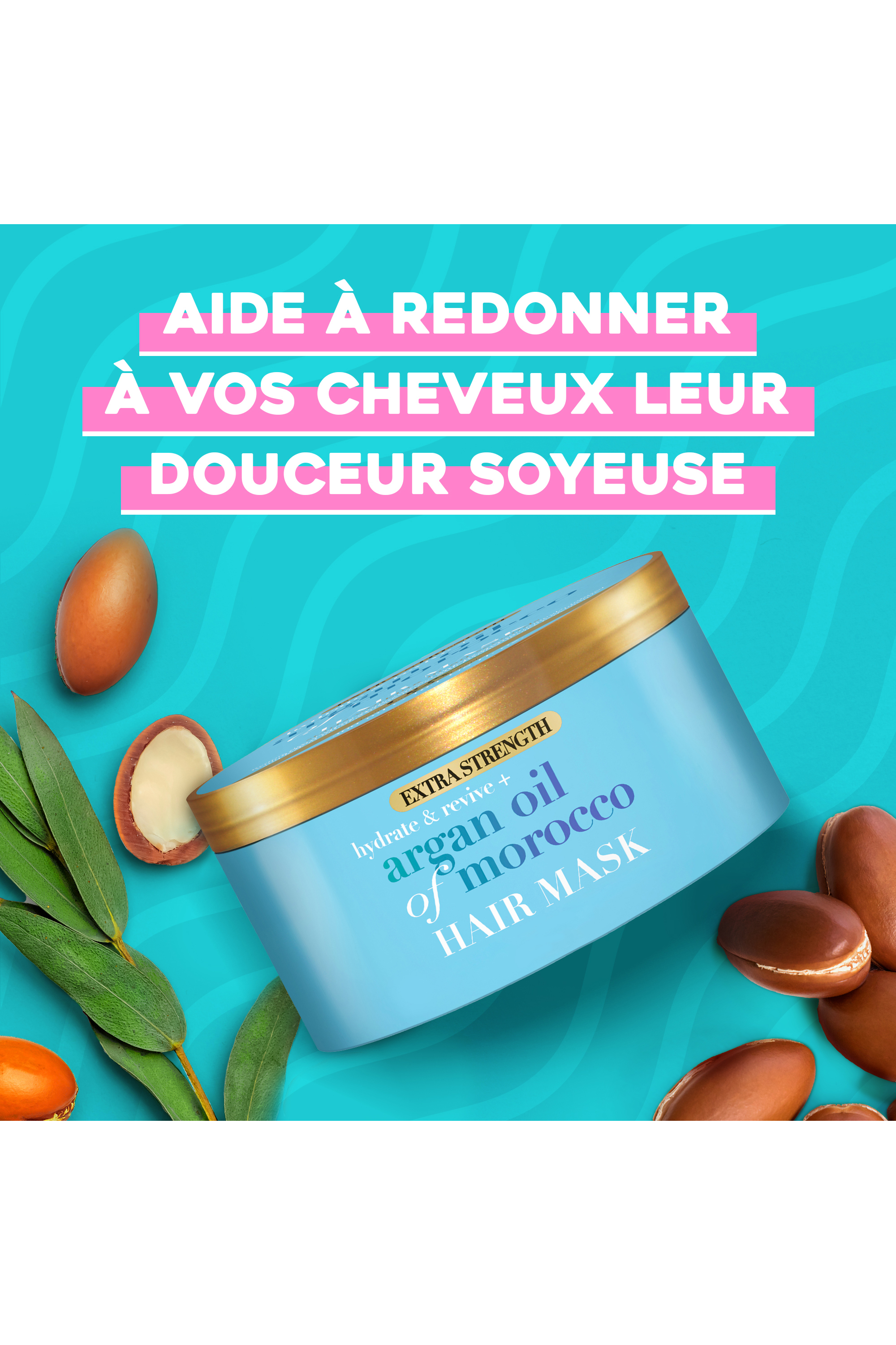 Masque capillaire revitalisant à l’huile d’argan du Maroc