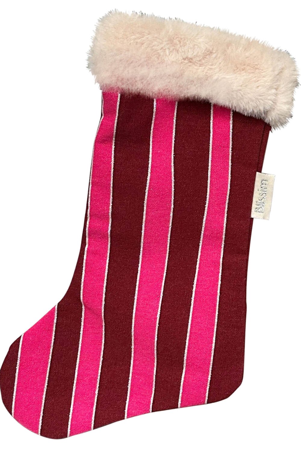 Chaussette de Noël Rose