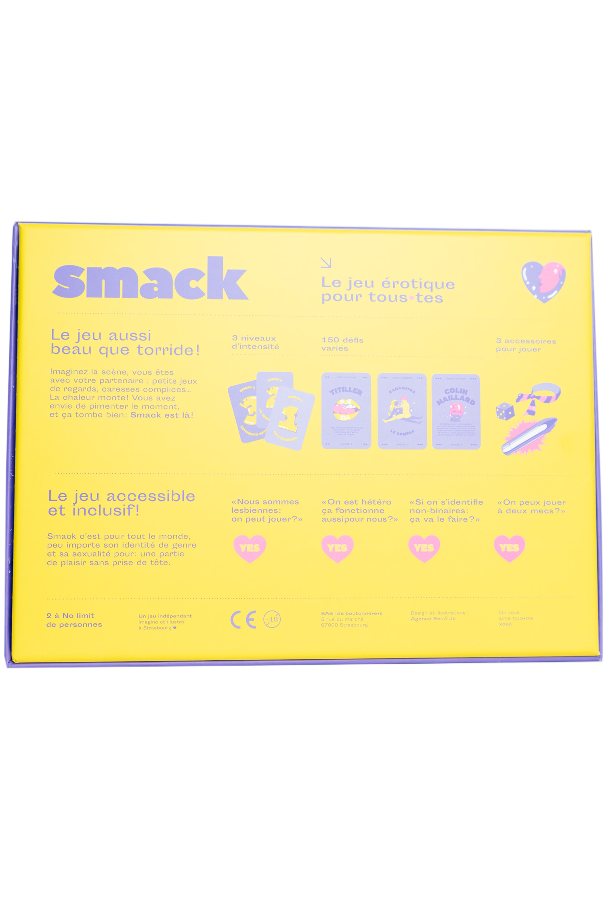 Jeu de cartes érotique Smack
