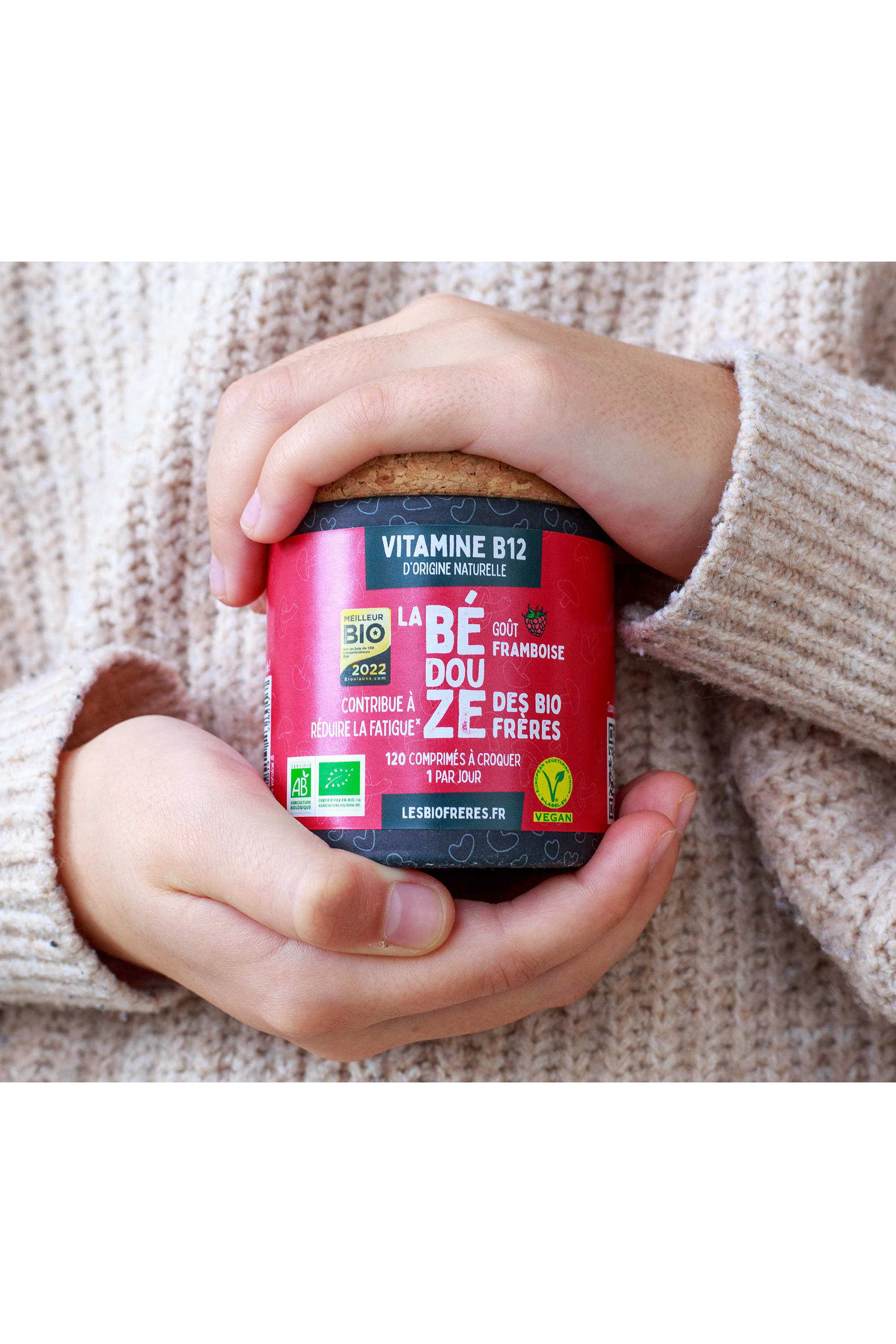 Complément alimentaire vitamine B12 framboise