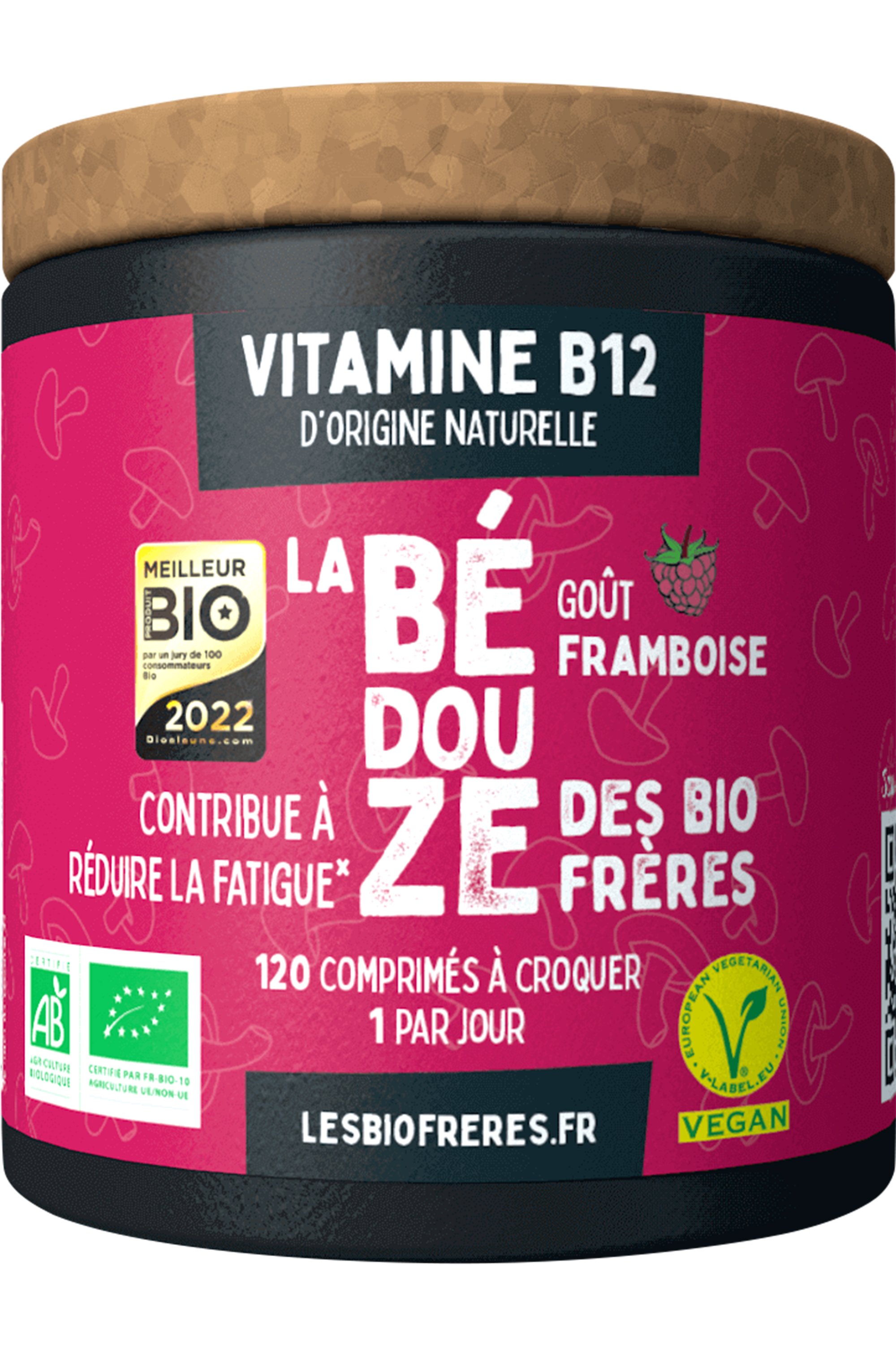 Les Bio Freres Complément alimentaire vitamine B12 framboise Blissim — free download