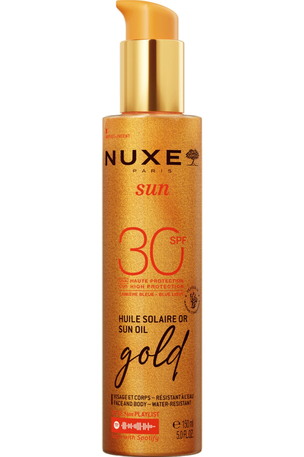 Huile solaire or haute protection SPF30 Nuxe Sun