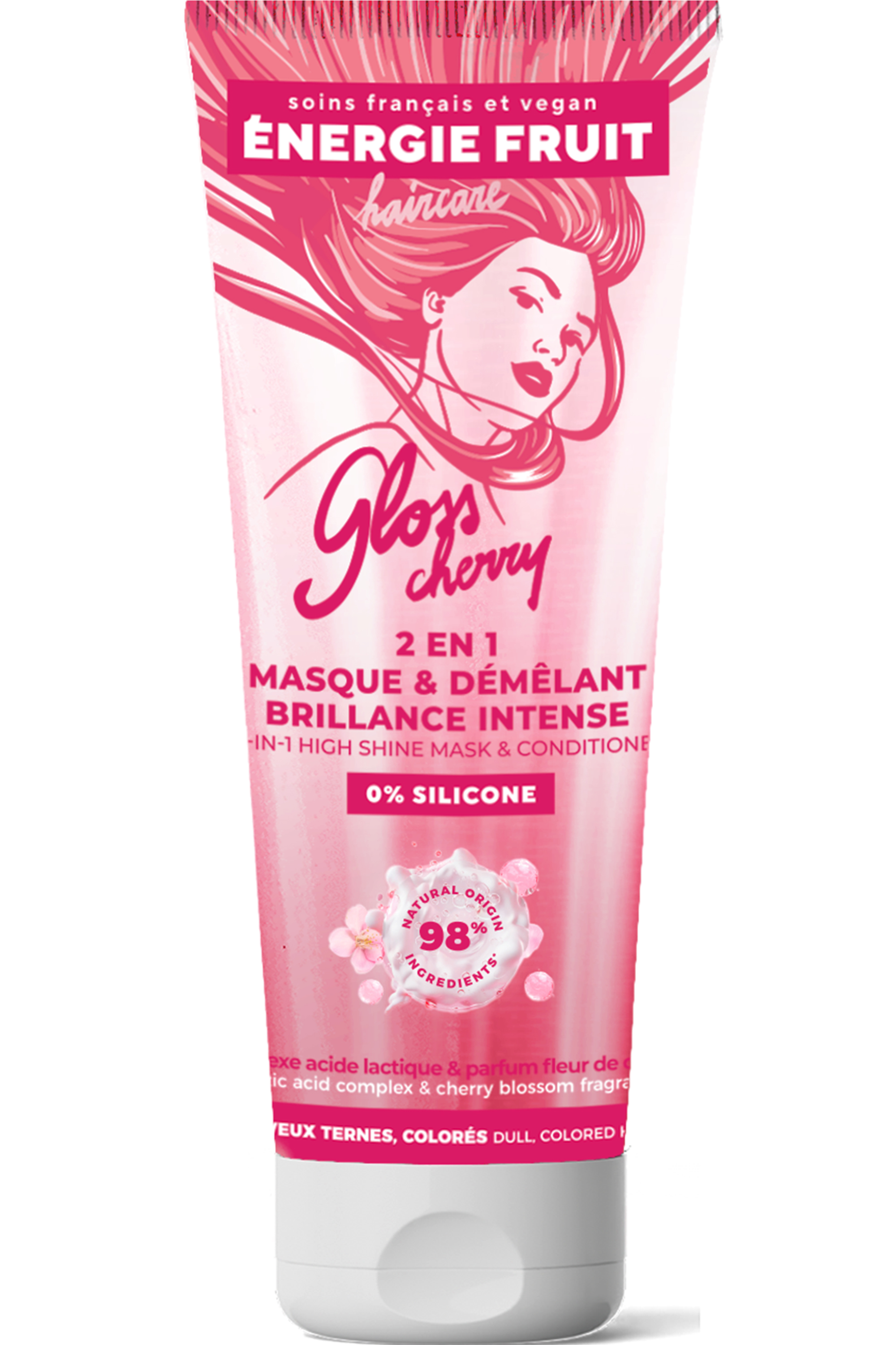 Masque 2 en 1 brillance intense sans silicone