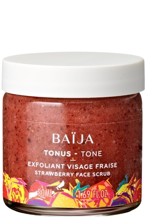 Gommage visage fraise