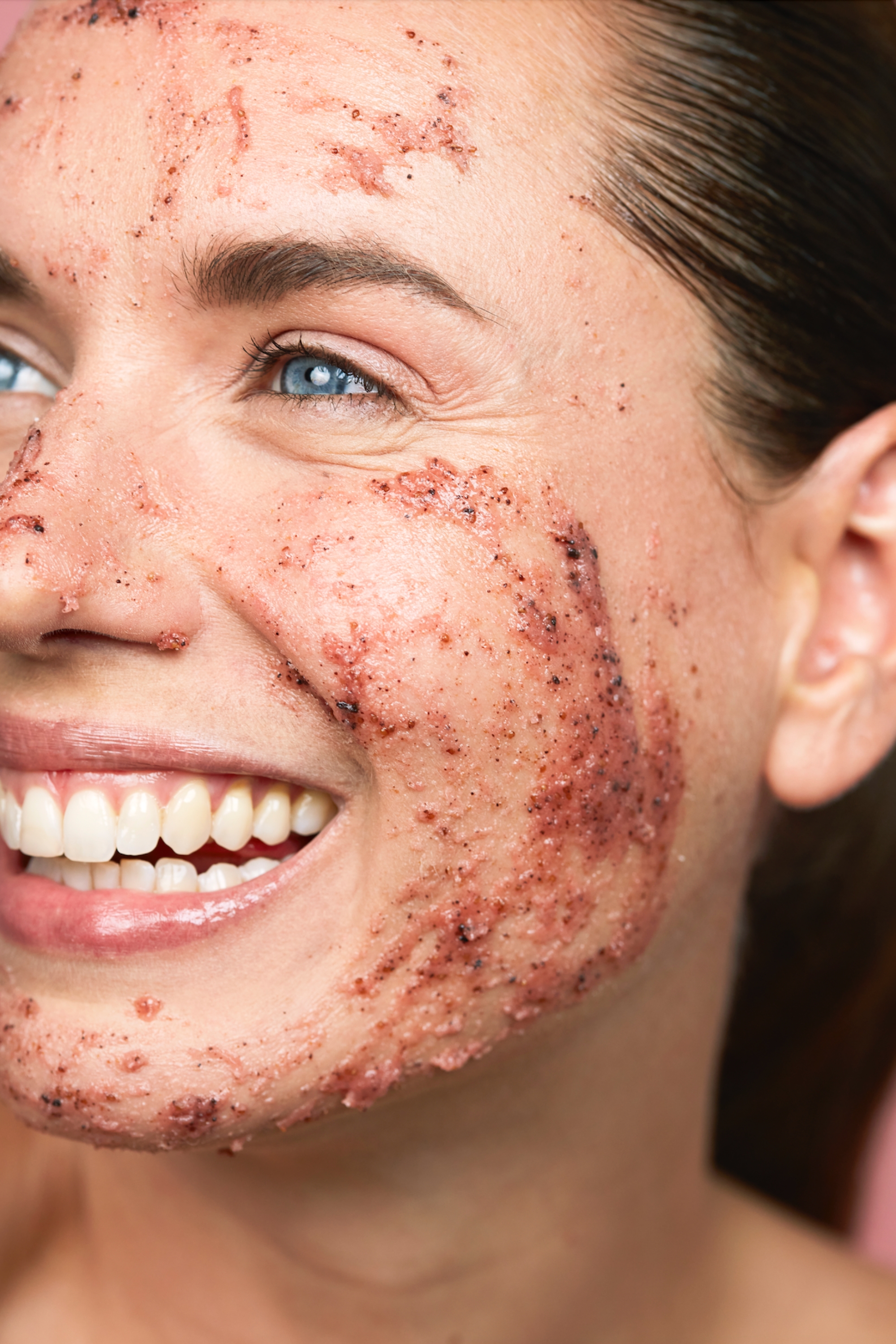 Gommage visage fraise