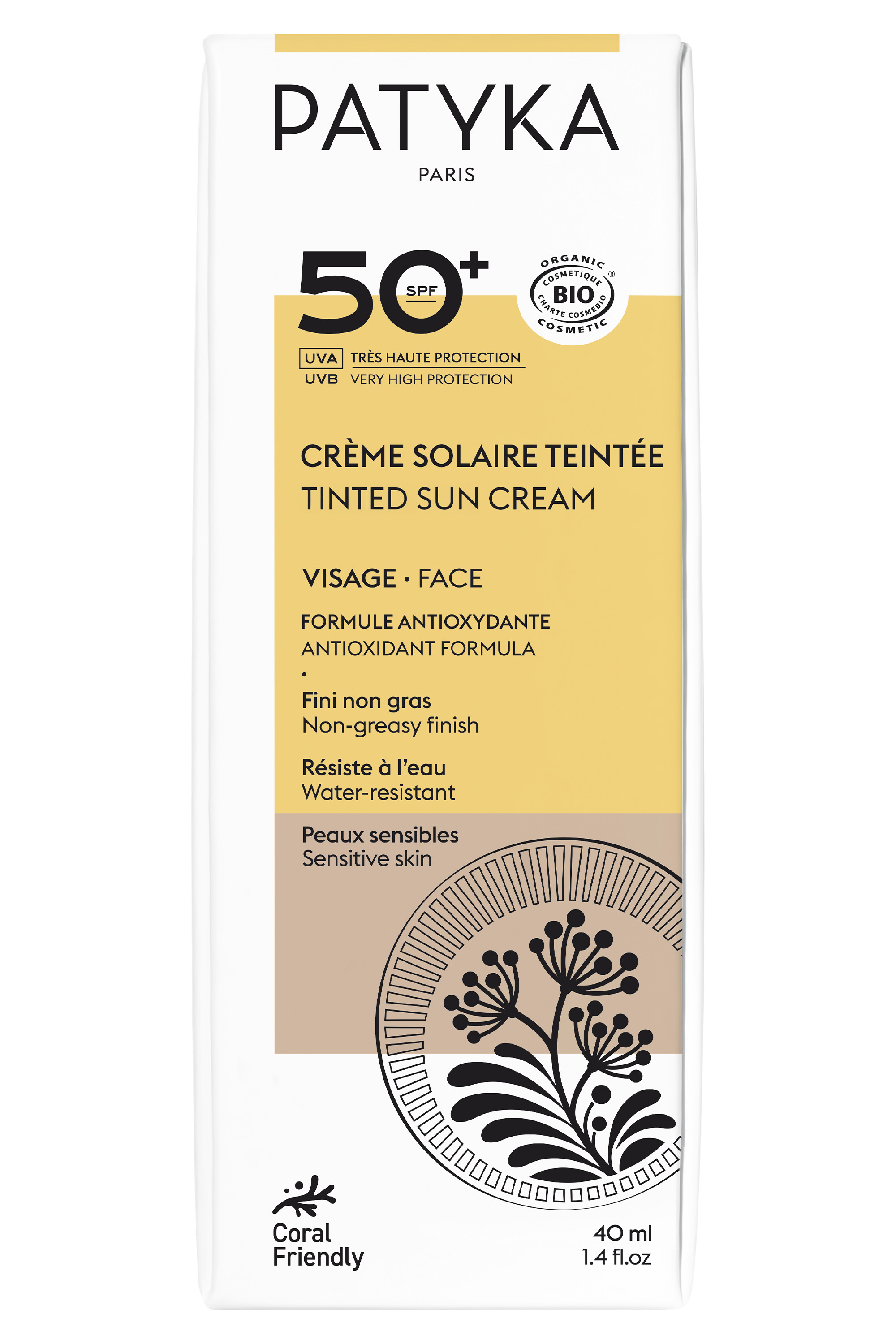 Crème solaire teintée SPF50