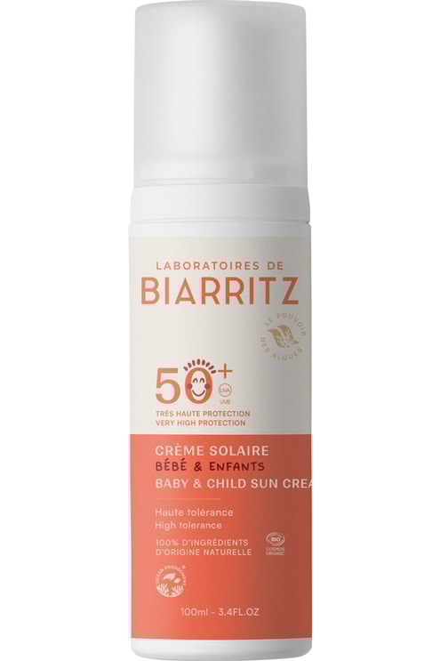 Crème solaire minérale bébé & enfant SPF50+