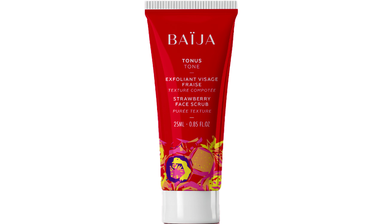 Gommage visage fraise