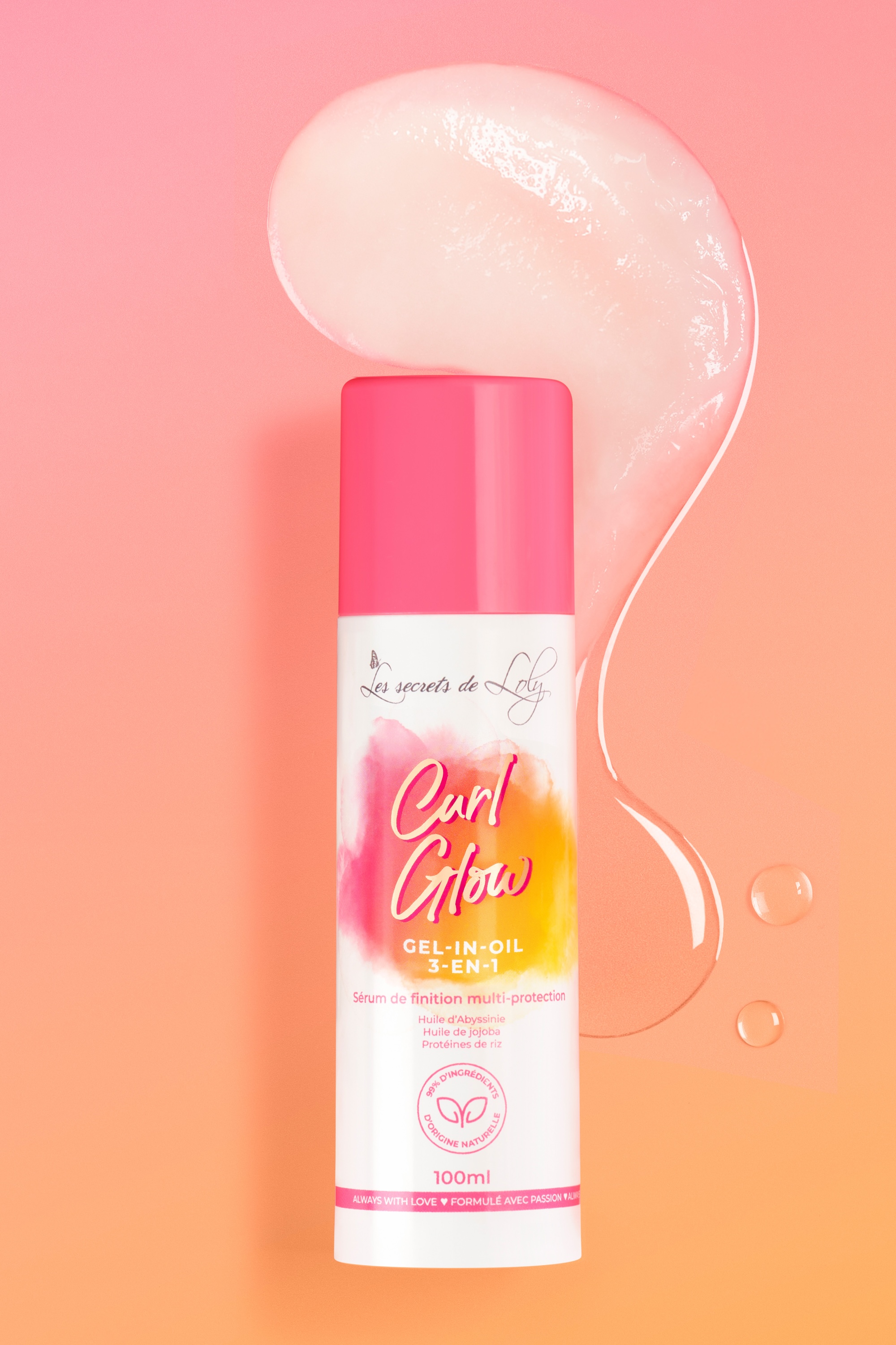 Gel en huile de finition 3-en-1 Curl Glow