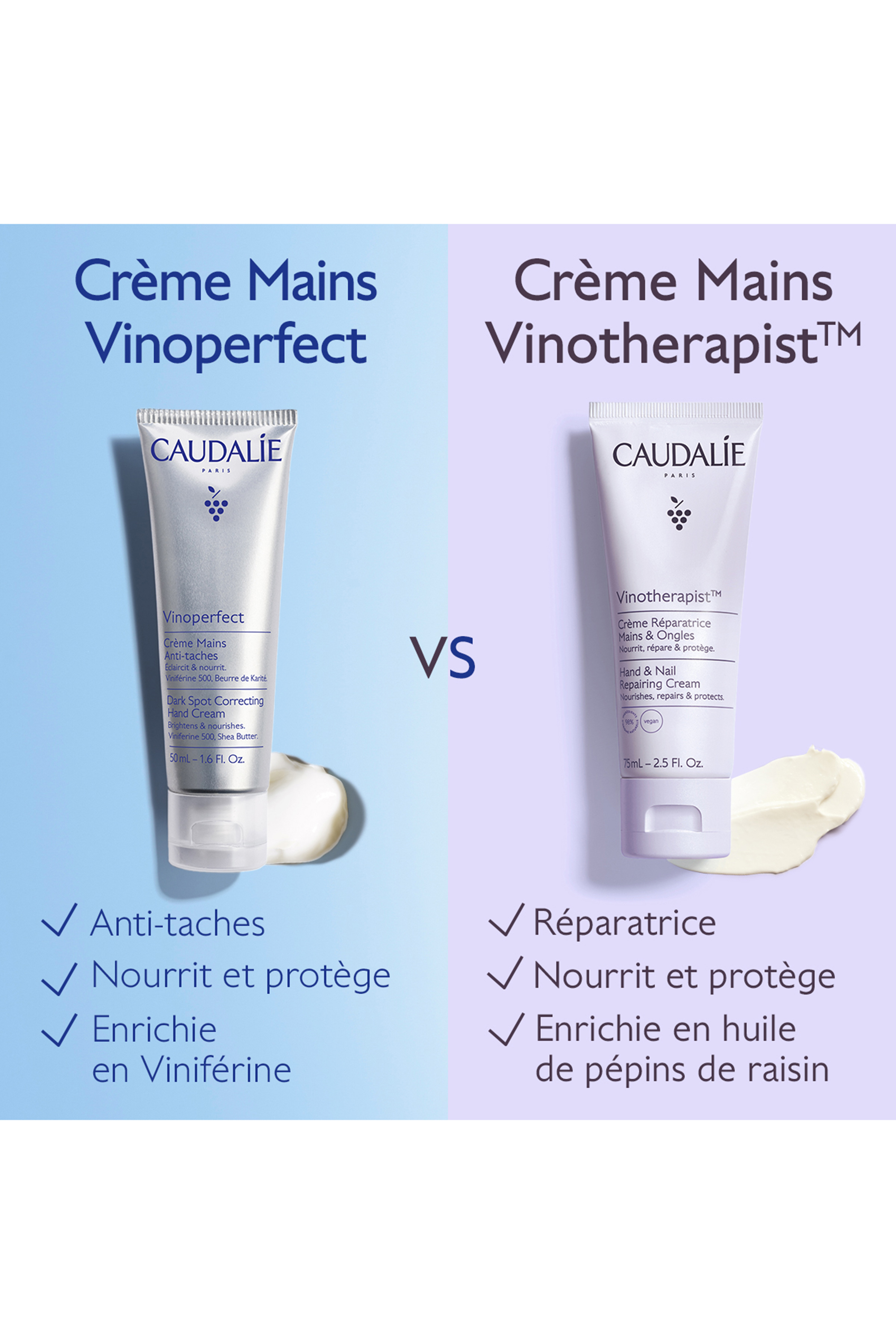Crème mains anti-taches Vinoperfect