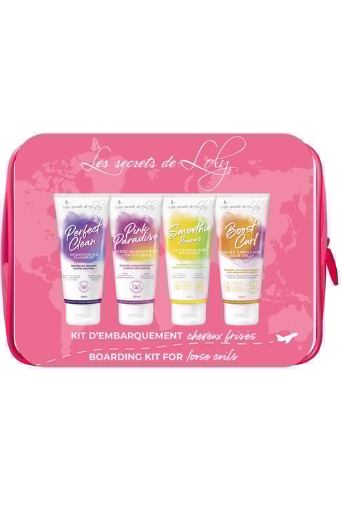 Trousse de voyage pour cheveux frisés