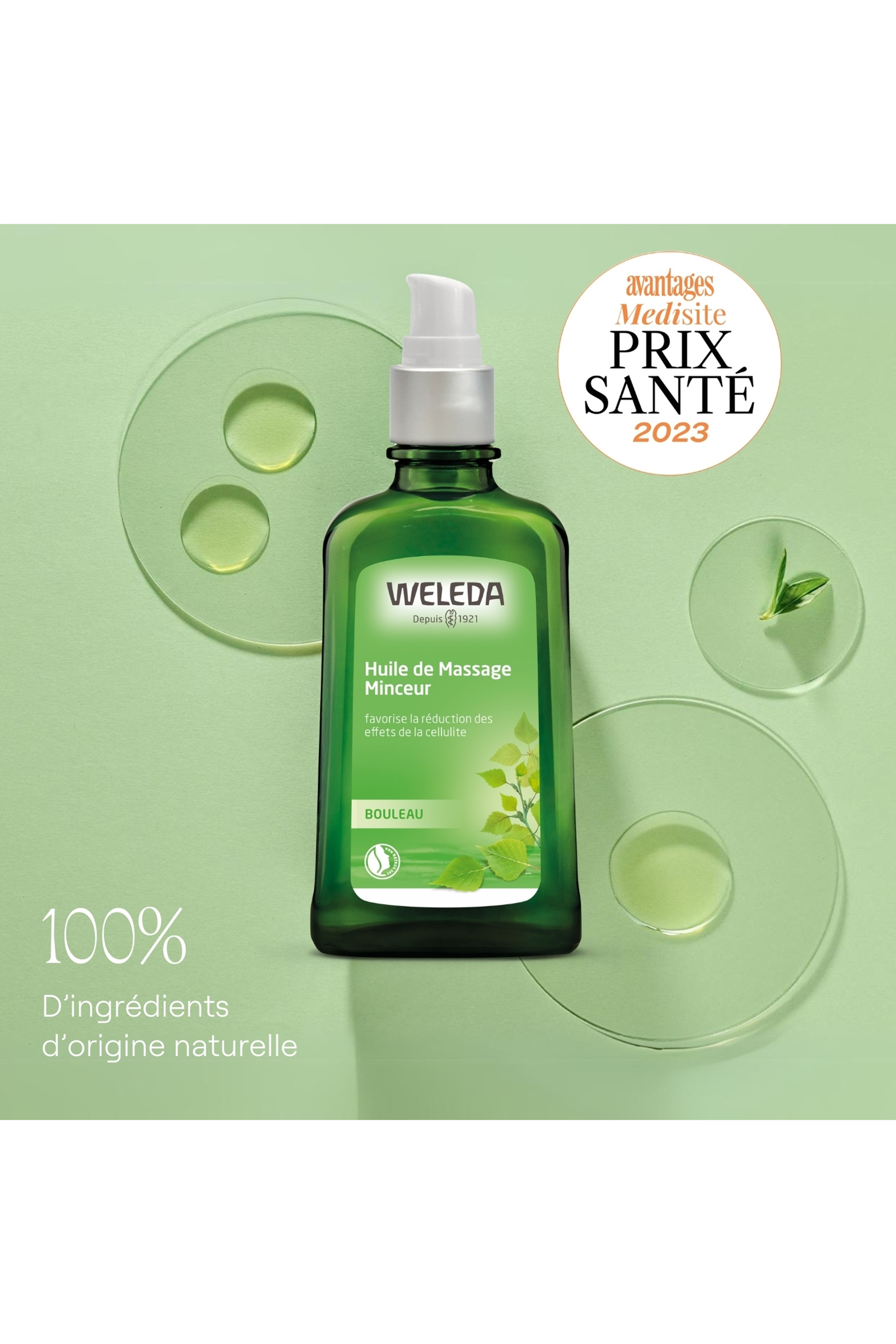 Huile de massage minceur au bouleau