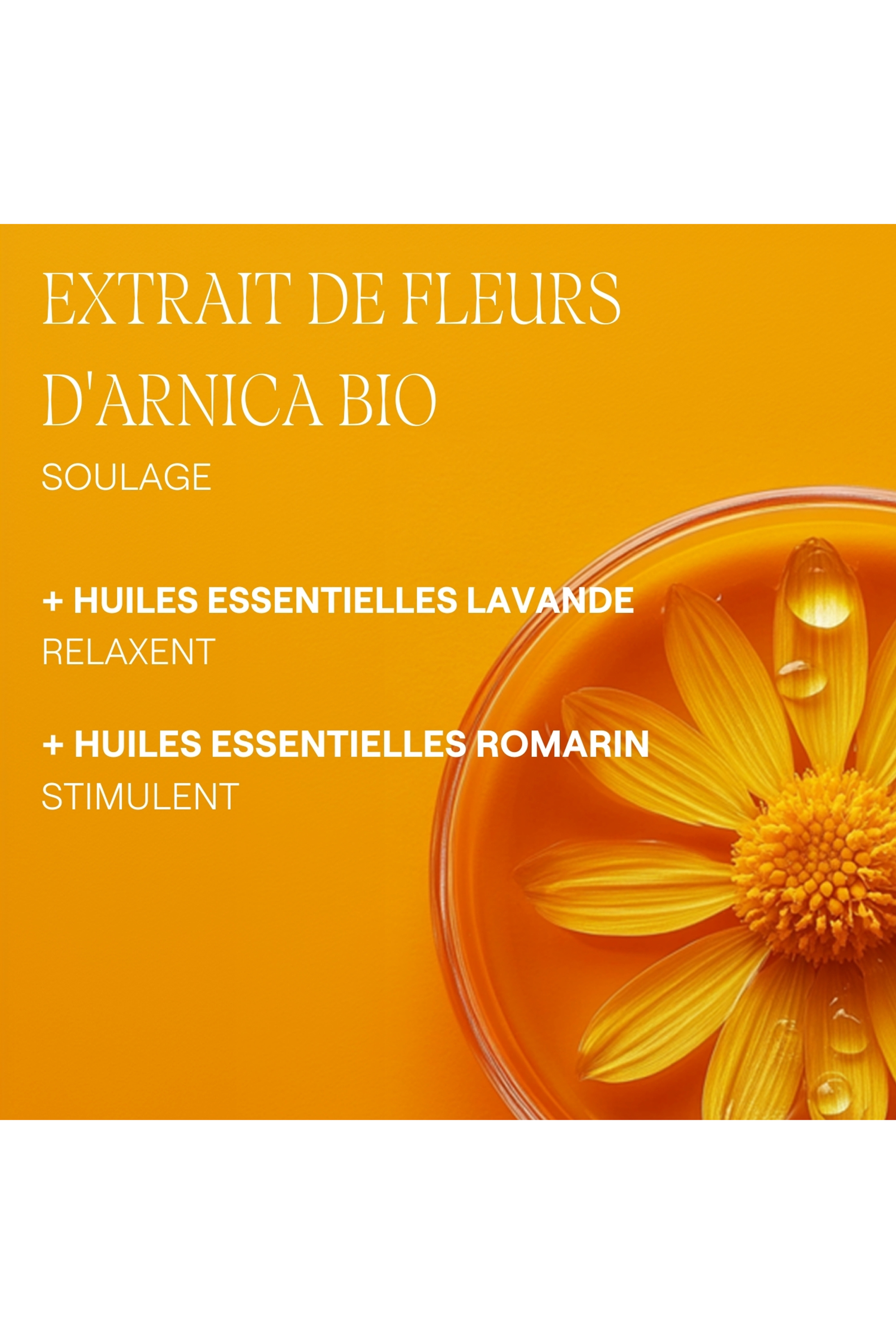 Huile de massage à l’arnica