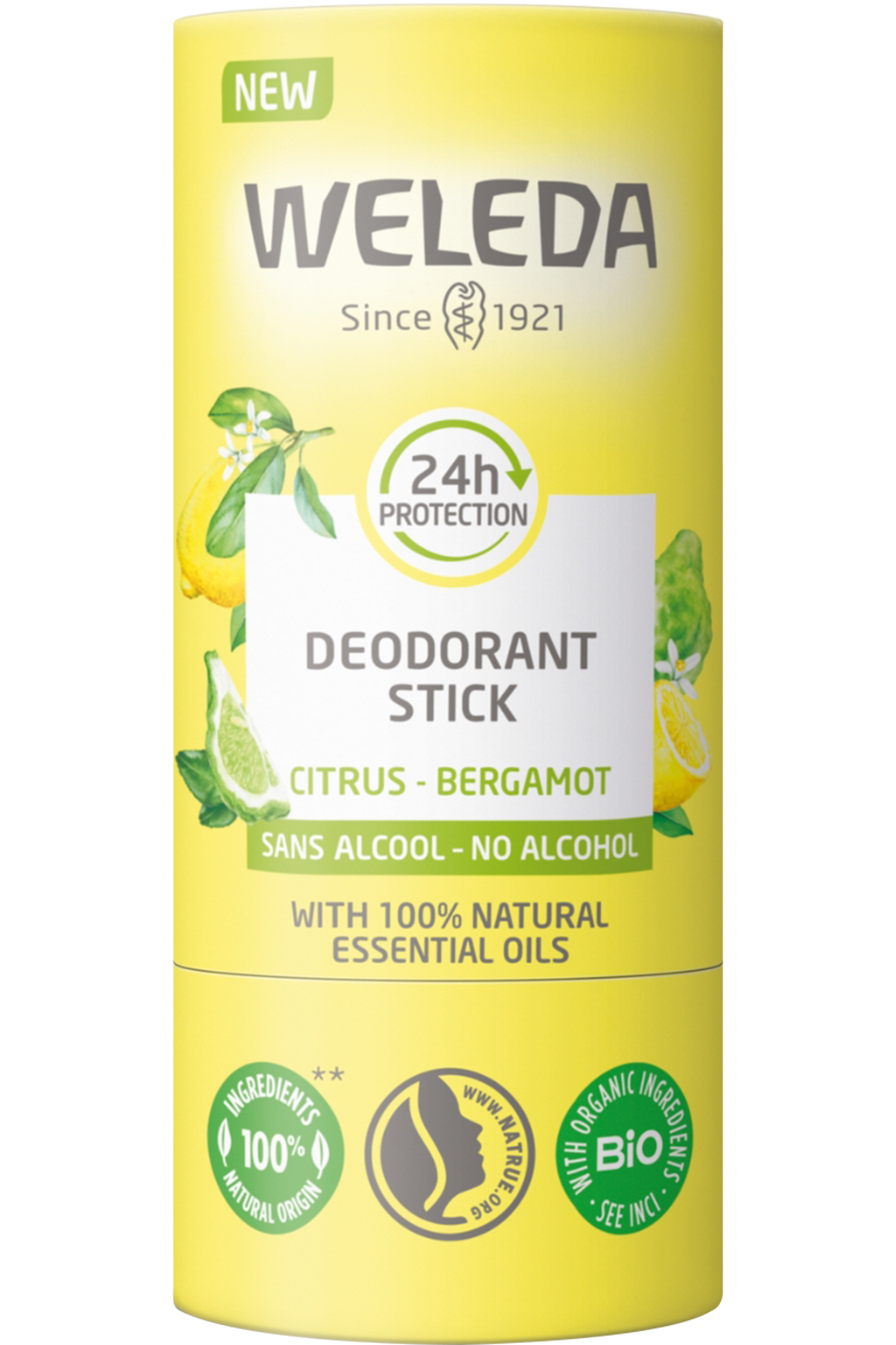 Déodorant stick citrus bergamot