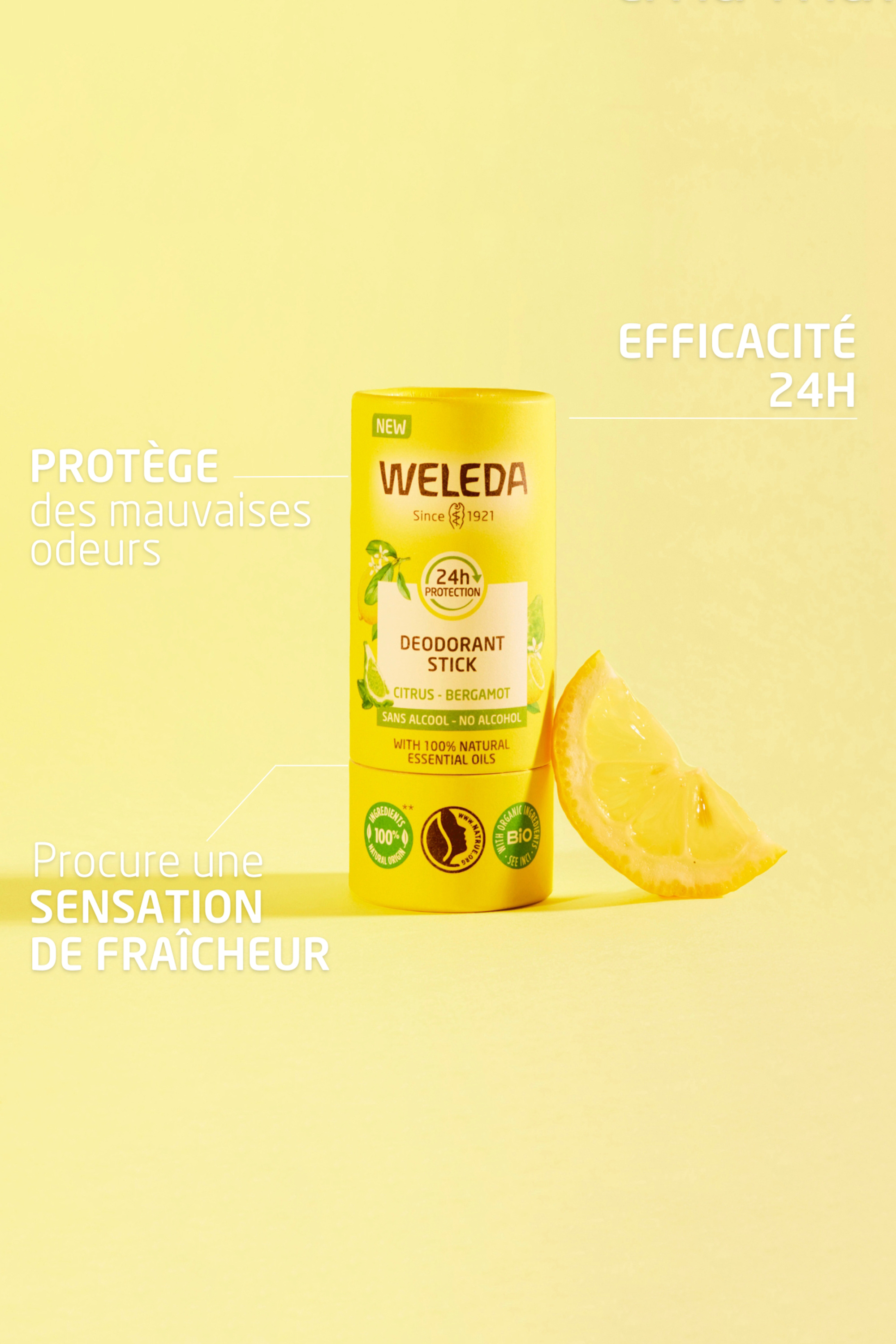 Déodorant stick citrus bergamot