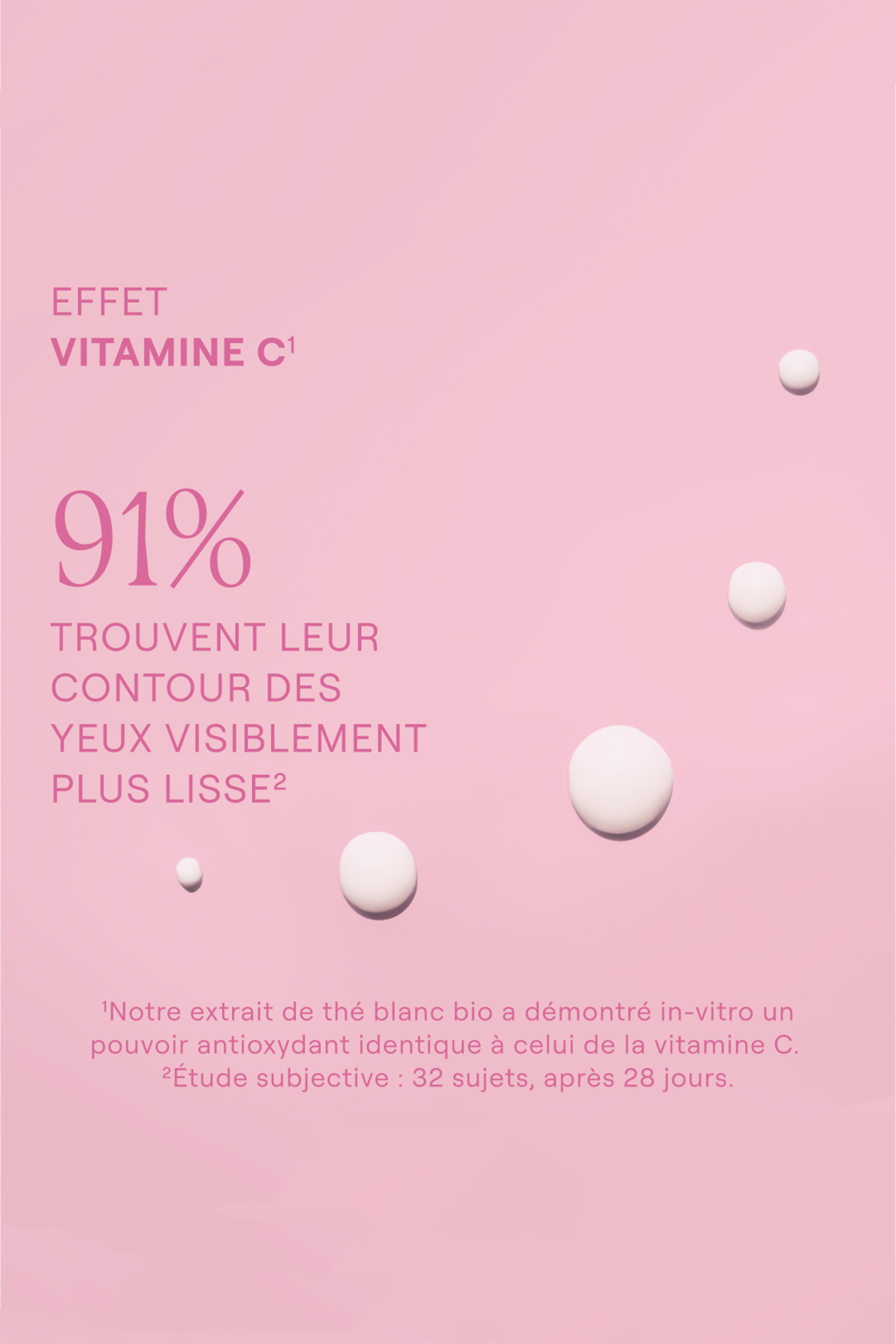 Contour des yeux lissant rose musquée & thé blanc
