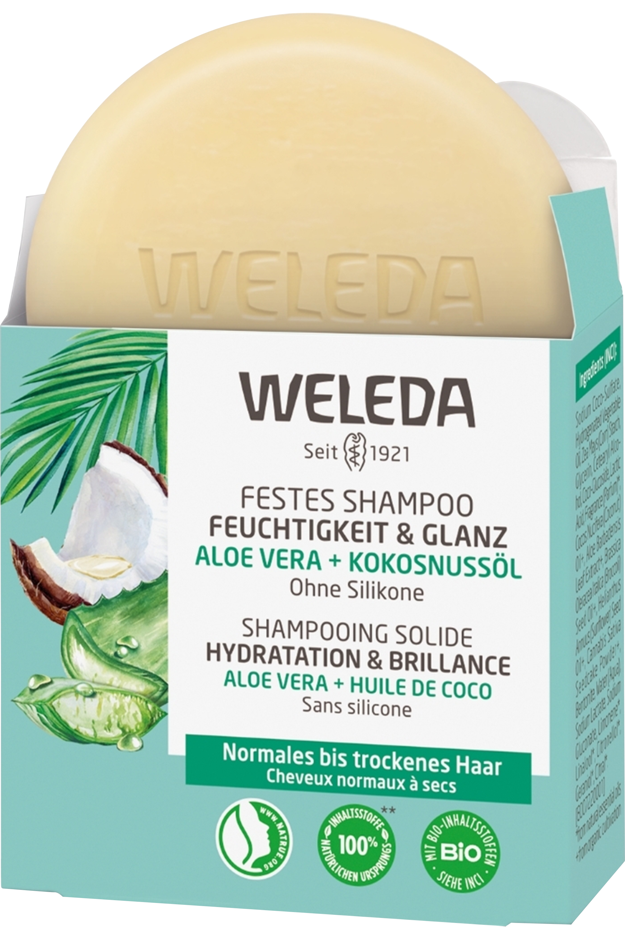 Shampooing solide hydratation & brillance