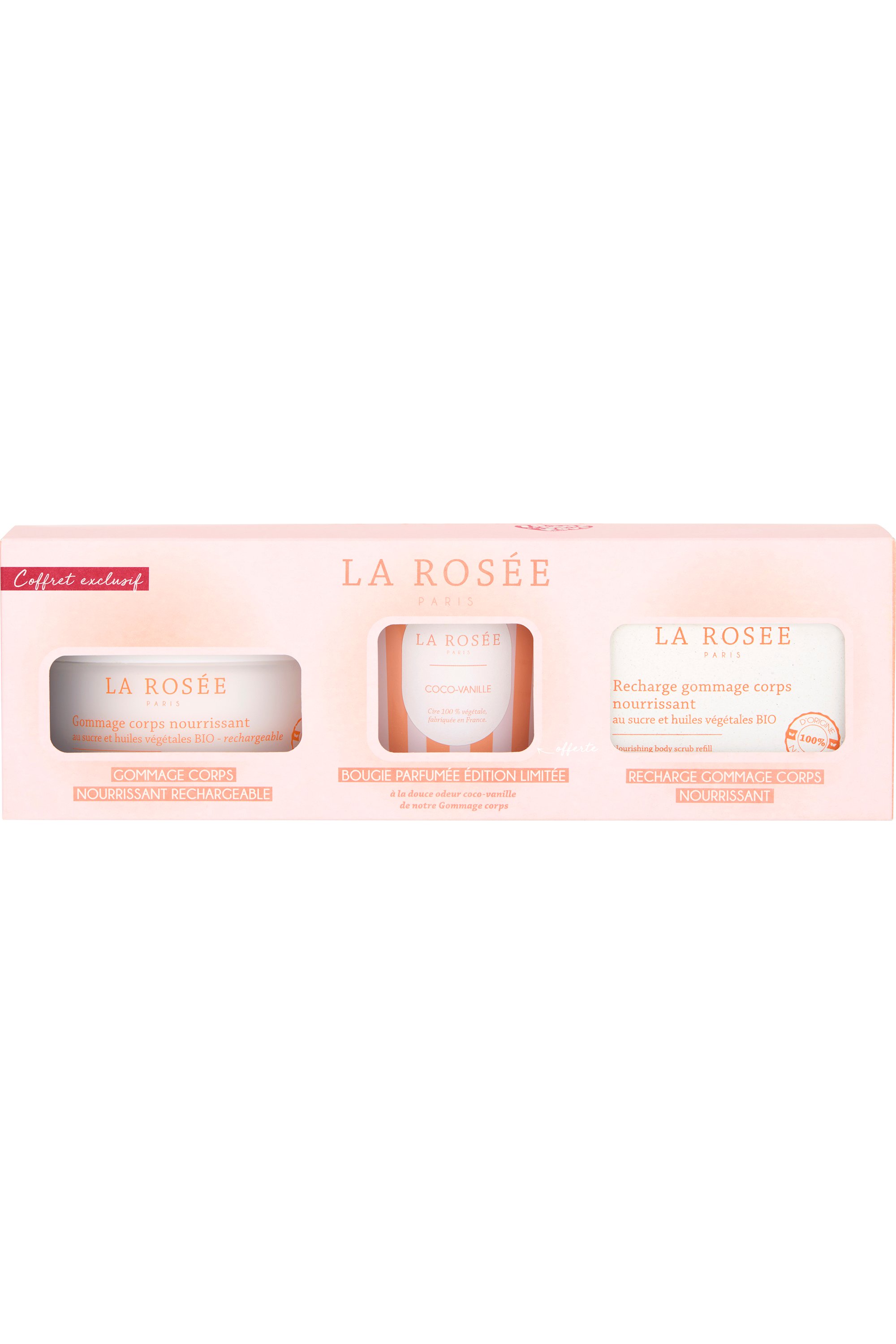 La Rosée - Coffret anniversaire gommage corps & bougie - Blissim
