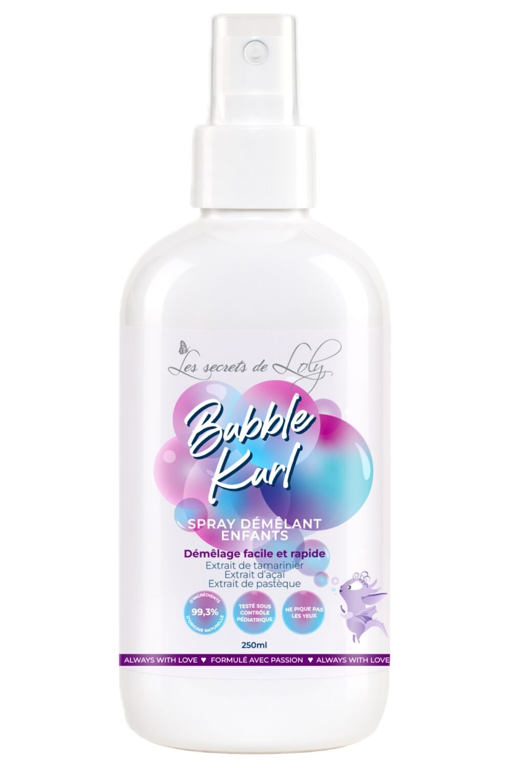 LES SECRETS DE LOLY Spray d&eacute;m&ecirc;lant enfant Bubble Kurl - 
