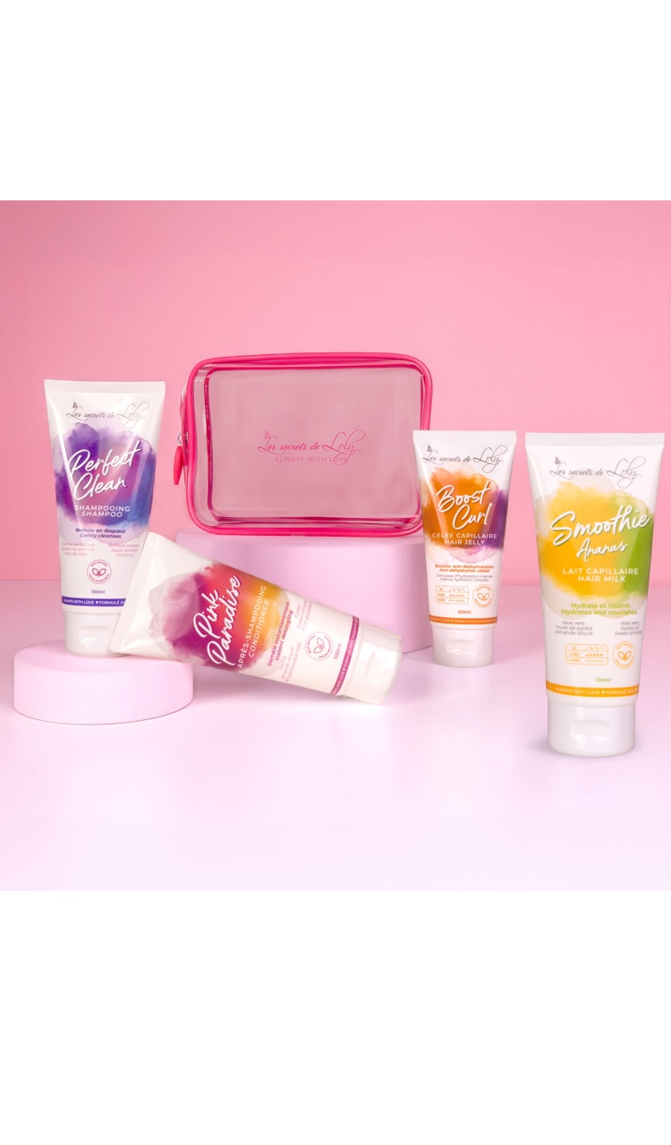 Trousse de voyage pour cheveux frisés