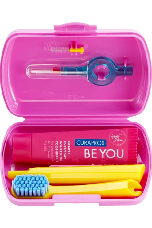 Kit de voyage hygiène dentaire Rose