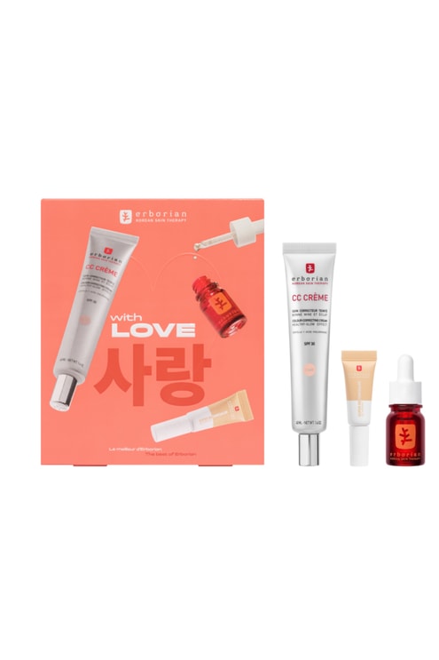 Coffret le meilleur d’Erborian Skin therapy, CC crème & super BB concealer clair / nude