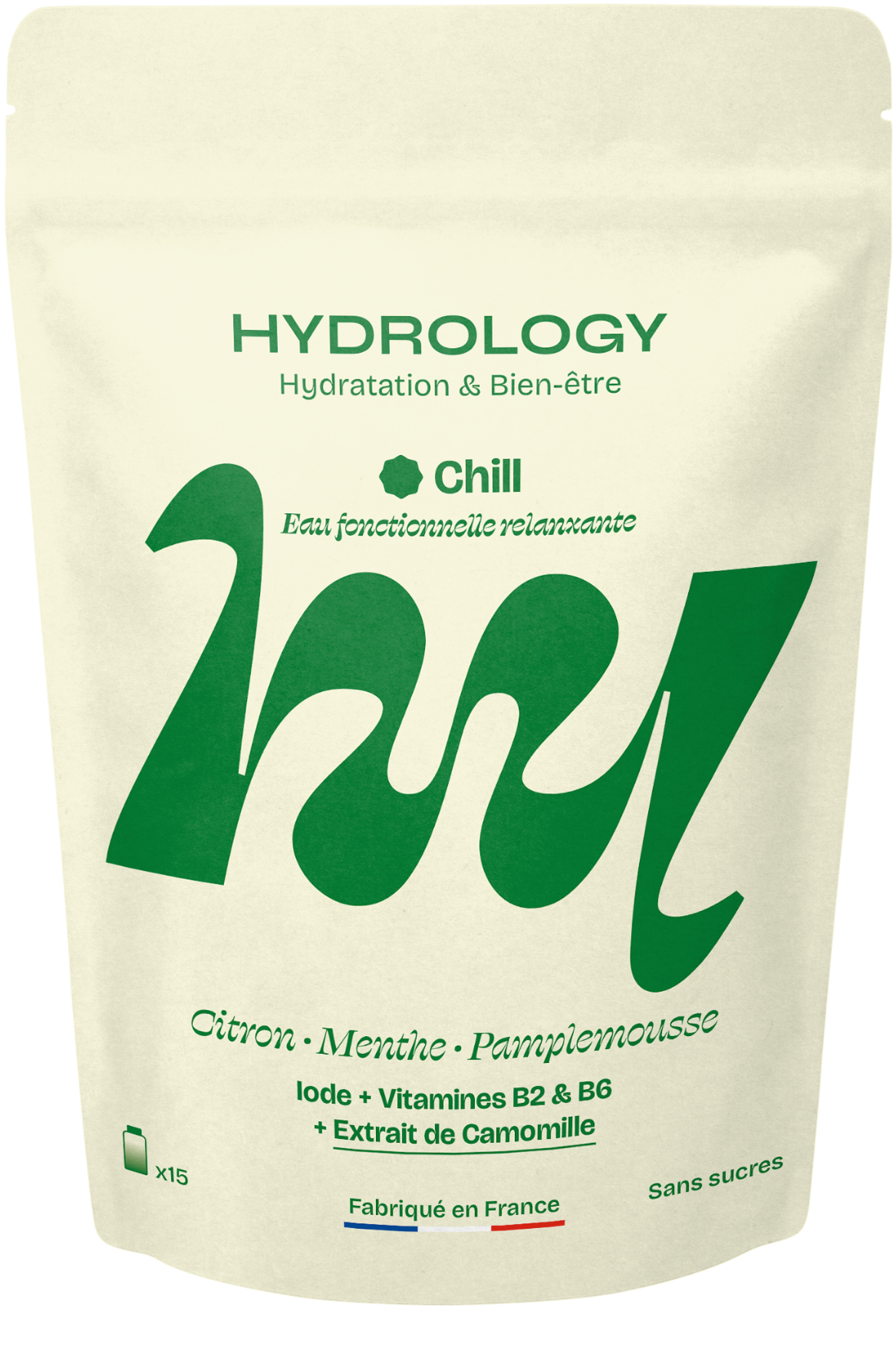 Pastille d'hydratation goût citron menthe pamplemousse relaxante Chill