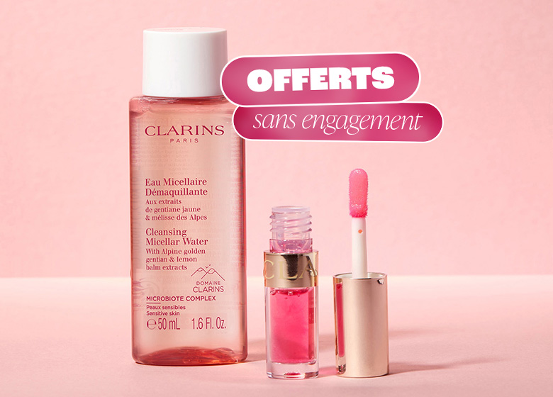 2 soins Clarins offerts