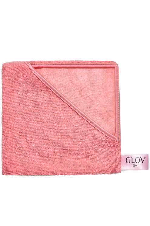 Serviette démaquillante rose