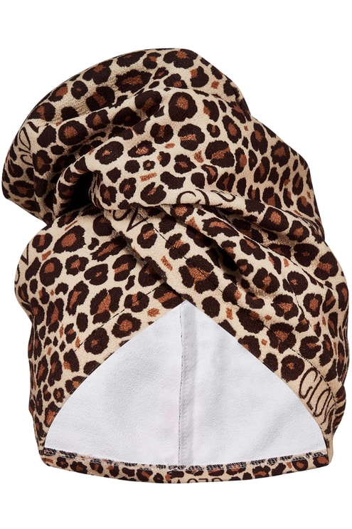 Serviette ultra-absorbante pour cheveux cheetah