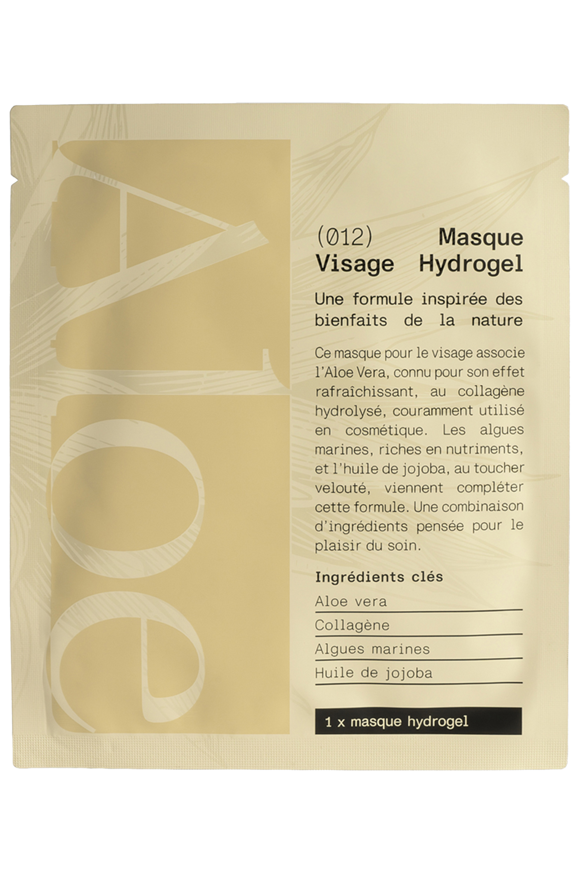 Masque visage hydrogel - 1 pc