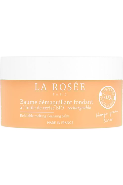 Baume démaquillant fondant à l’huile de cerise bio rechargeable