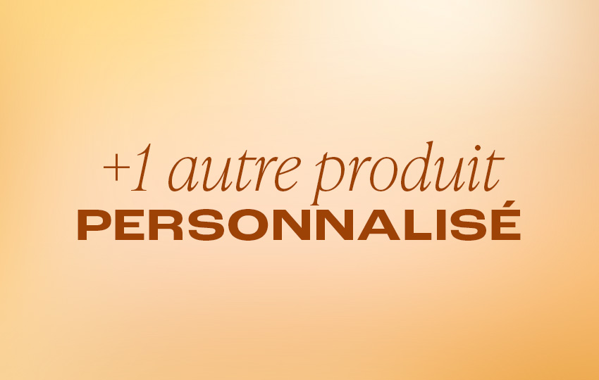 1 produit personnalisé