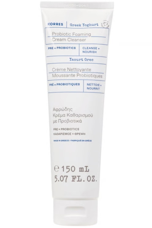 Crème nettoyante moussante aux probiotiques et yaourt grec