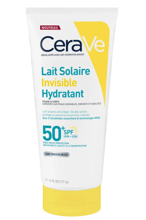 Lait solaire invisible hydratant SPF50+