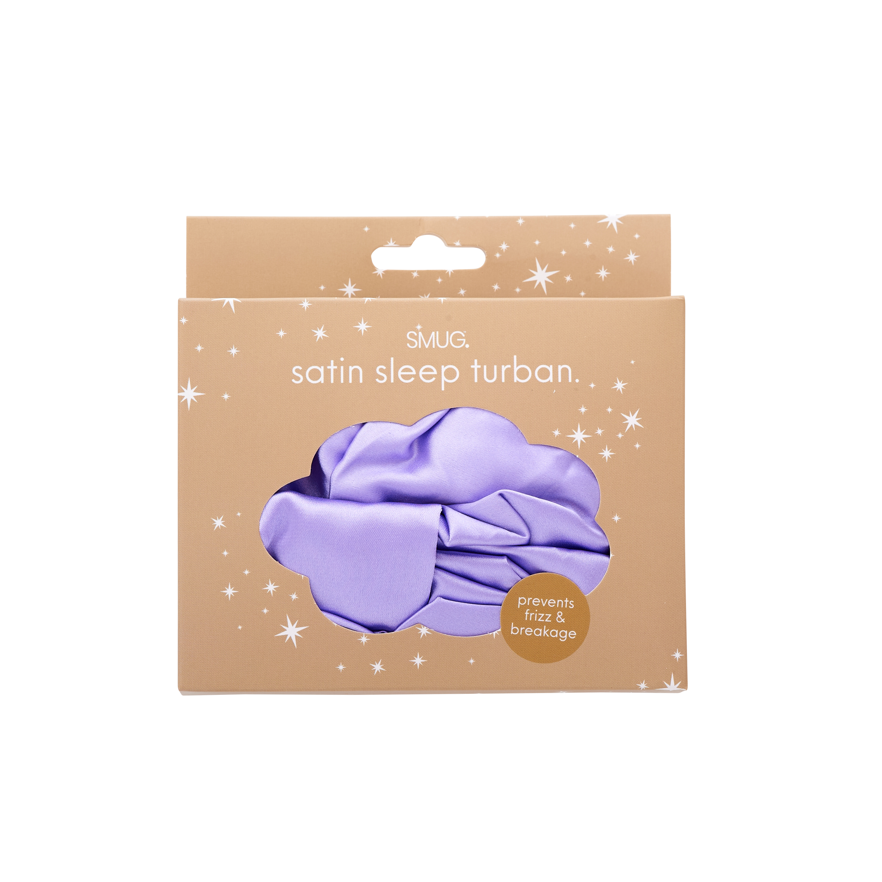 Turbans de nuit en satin lilac