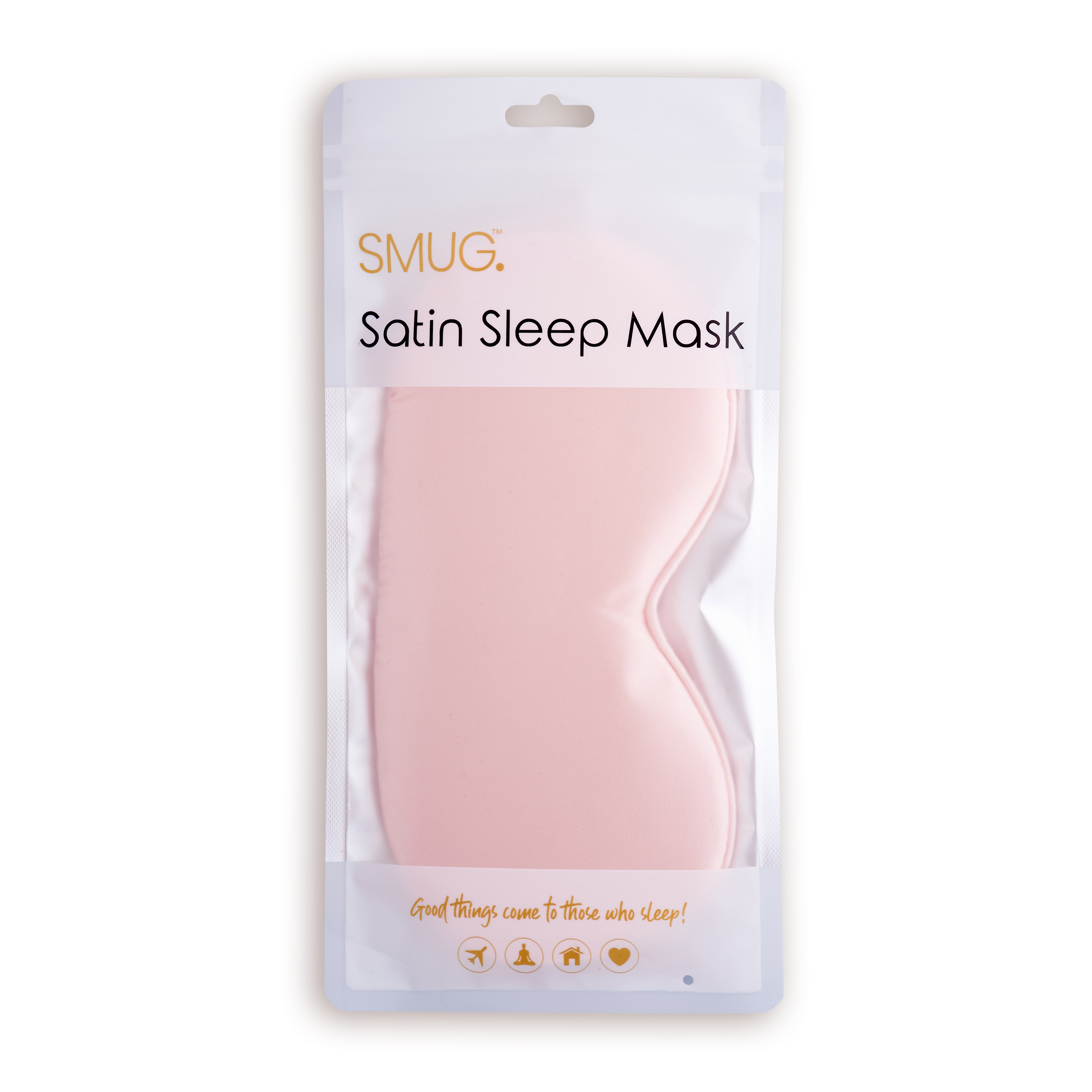Masque de nuit satin rose douceur yeux