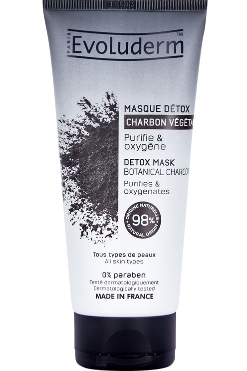 Masque visage détox au charbon végétal actif
